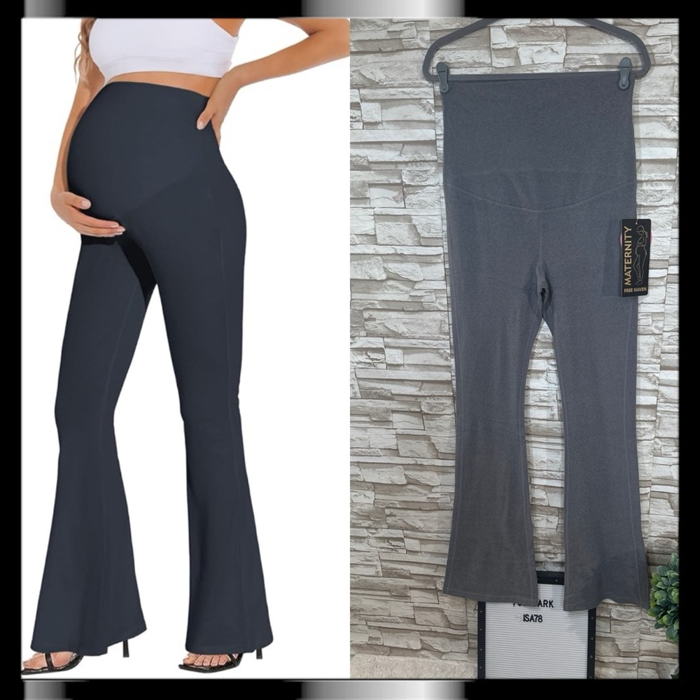 FREE HAVEN Large Maternity Flare Pants